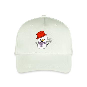 Schneemann - Let's have a hug - Kinder Bio Basecap - Helles Mintgrün - Vorne