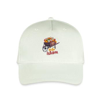 Hallo Herbst - Kinder Bio Basecap - Helles Mintgrün - Vorne
