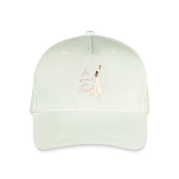 Braut in weiß - Kinder Bio Basecap - Helles Mintgrün - Vorne