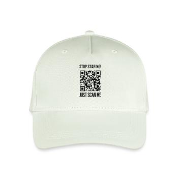Scanne mich QR Code für Motivation - Kinder Bio Basecap - Helles Mintgrün - Vorne