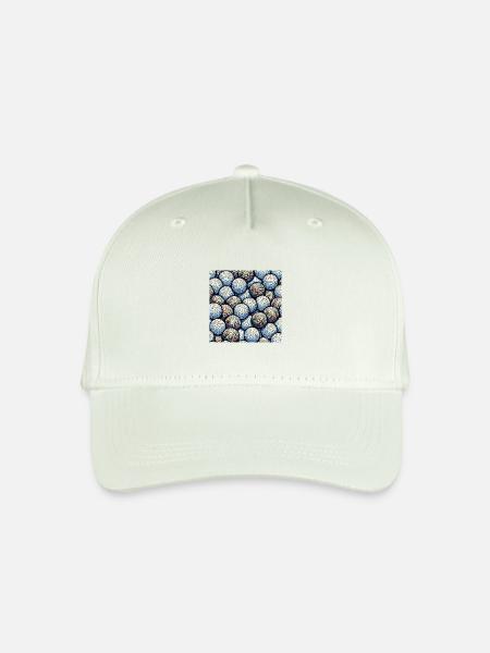 Golfball Mosaik - Kinder Bio Basecap - Helles Mintgrün