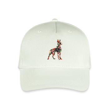 Dobermann Hund Hundesprüche Pfote Hundehalter - Kinder Bio Basecap - Helles Mintgrün - Vorne