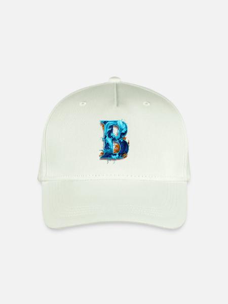 Buchstabe B wie Bernd - Kinder Bio Basecap - Helles Mintgrün