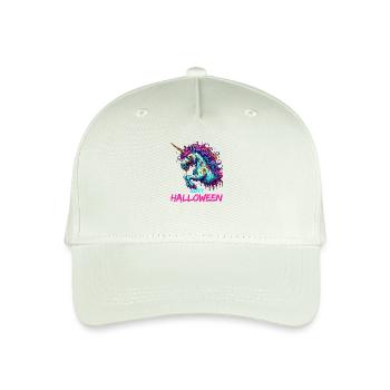 Halloween Einhorn Zombie Gruselig Mitternacht - Kinder Bio Basecap - Helles Mintgrün - Vorne