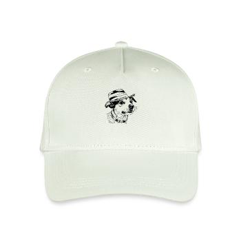 Jack Russell - Art Zeichnung - Jack Russell mit Hu - Kinder Bio Basecap - Helles Mintgrün - Vorne