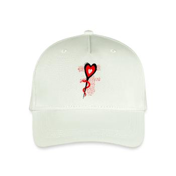 Medizinisches Herz - Kinder Bio Basecap - Helles Mintgrün - Vorne