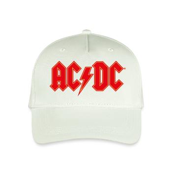 AC/DC Rotes Logo Mit Blitz - Kinder Bio Basecap - Helles Mintgrün - Vorne