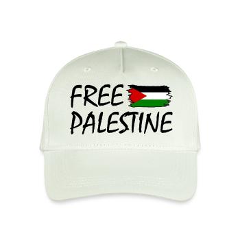 Free palestine - Kinder Bio Basecap - Helles Mintgrün - Vorne