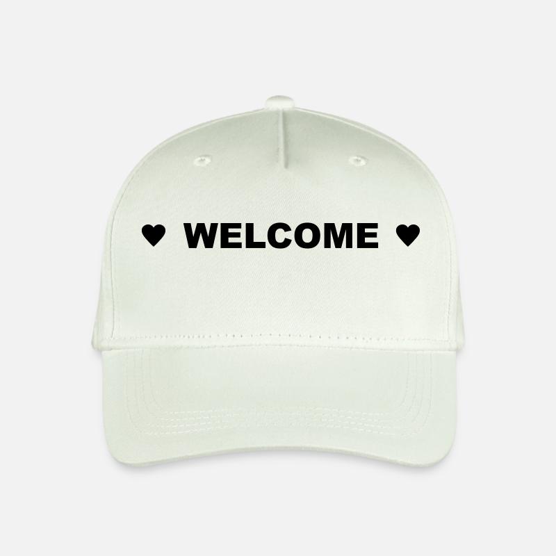 Welcome - Organic Kids’ Baseball Cap - light mint green