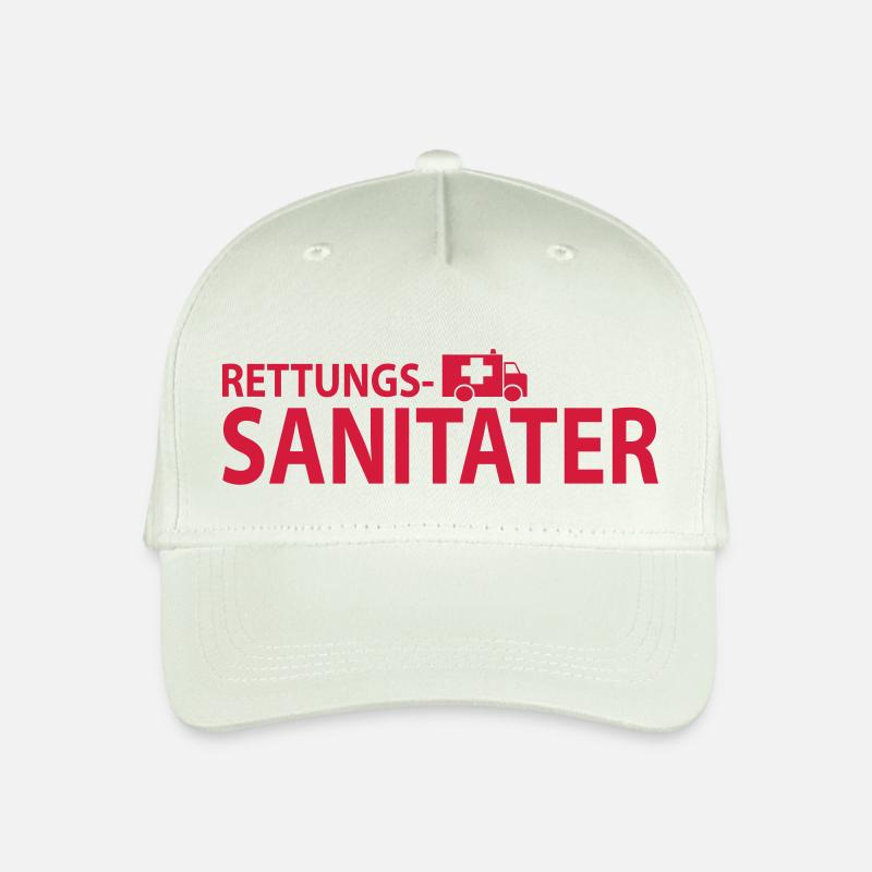 rettungssani - Kinder Bio Basecap - Helles Mintgrün