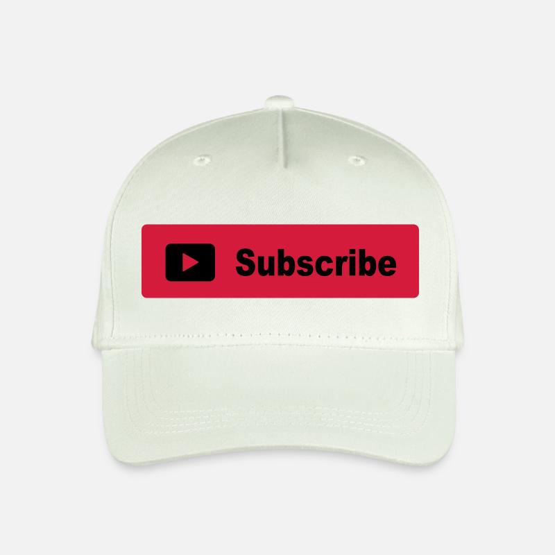 Subscribe Button - Organic Kids’ Baseball Cap - light mint green