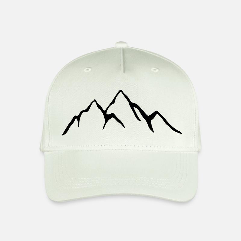 Berge - Kinder Bio Basecap - Helles Mintgrün
