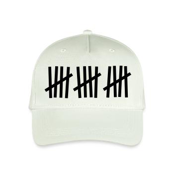 Strichliste 15 Striche - Kinder Bio Basecap - Helles Mintgrün - Vorne