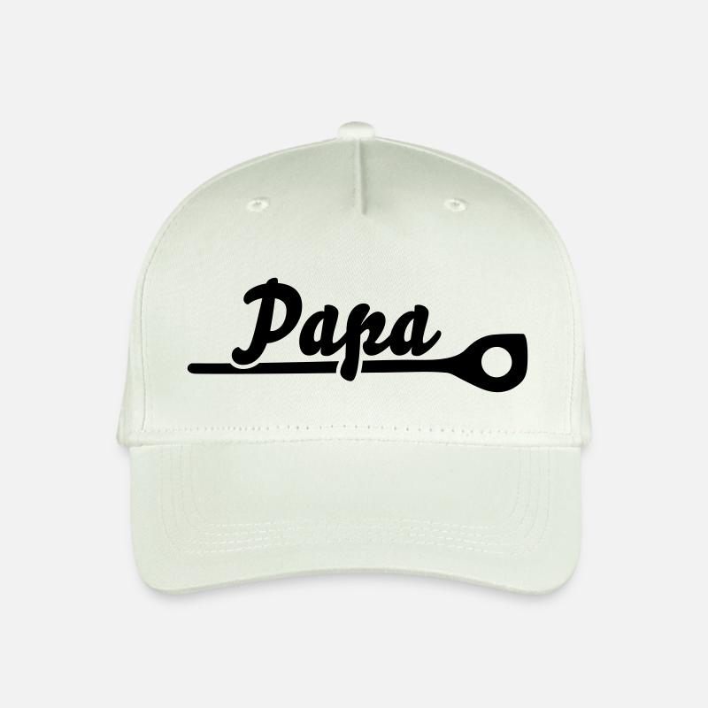Papa - koch - Kinder Bio Basecap - Helles Mintgrün