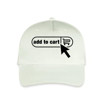 add_to_cart__f1 - Organic Kids’ Baseball Cap - light mint green - Front