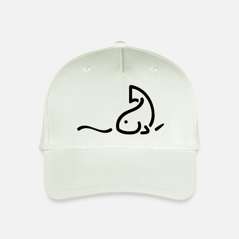 Fisch-Illustration - Kinder Bio Basecap - Helles Mintgrün