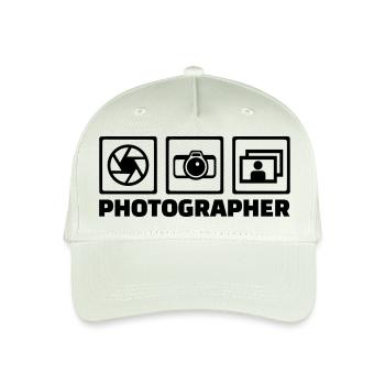 Photographer - Organic Kids’ Baseball Cap - light mint green - Front