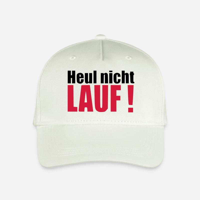 Heul nicht LAUF Geschenk Läufer Geburtstag - Kinder Bio Basecap - Helles Mintgrün