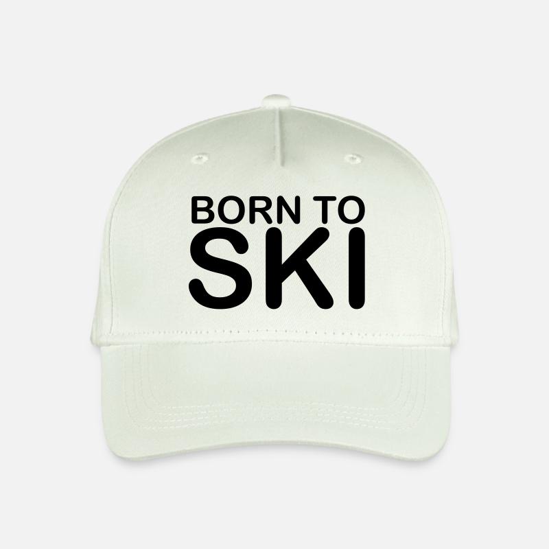 born to ski 10 - Kinder Bio Basecap - Helles Mintgrün