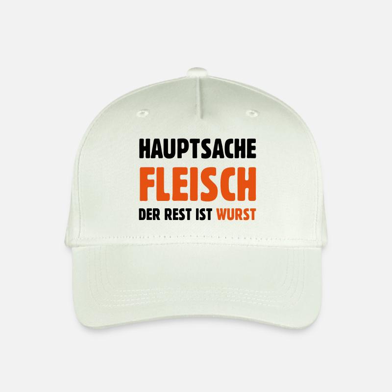 Hauptsache Fleisch - Kinder Bio Basecap - Helles Mintgrün