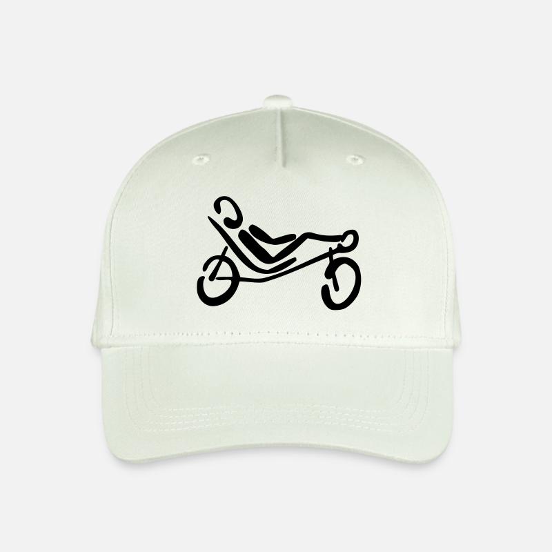 Recumbent Bicycle - Organic Kids’ Baseball Cap - light mint green