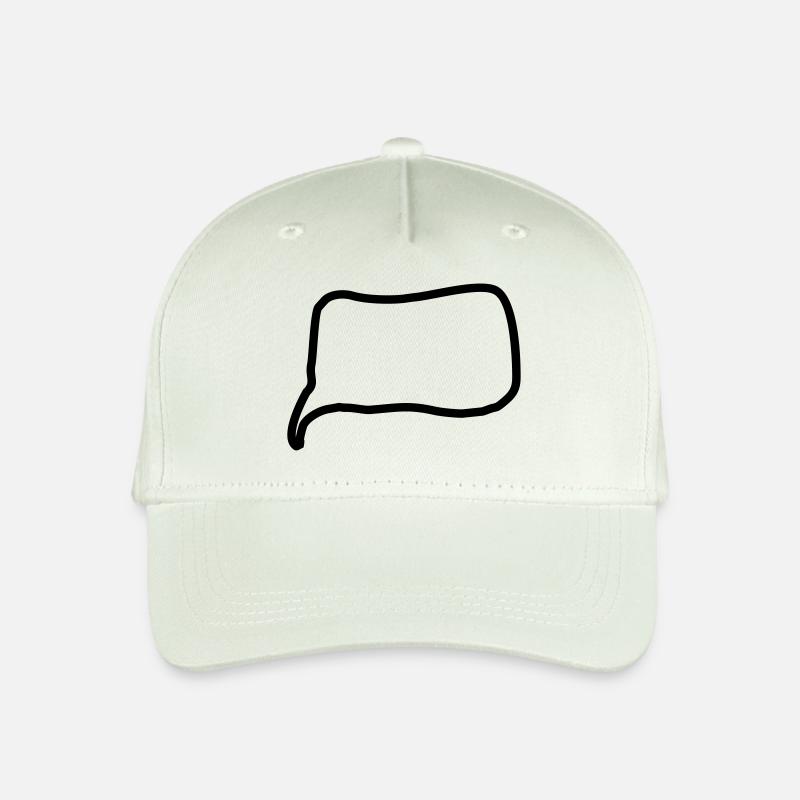 Sprechblase Linie - Kinder Bio Basecap - Helles Mintgrün