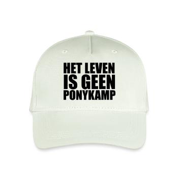 Het Leven is geen Ponykamp - Kinder Bio Basecap - Helles Mintgrün - Vorne
