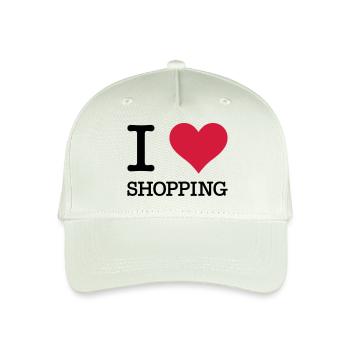 I Love Shopping - Kinder Bio Basecap - Helles Mintgrün - Vorne
