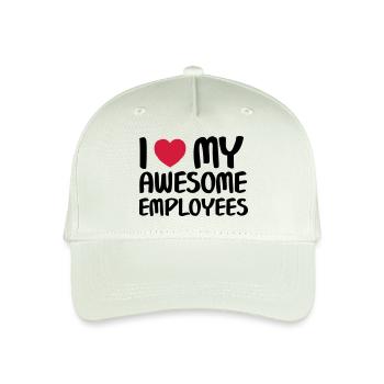 I Heart My Awesome Employees - Casquette de baseball bio Enfant - vert menthe clair - Devant