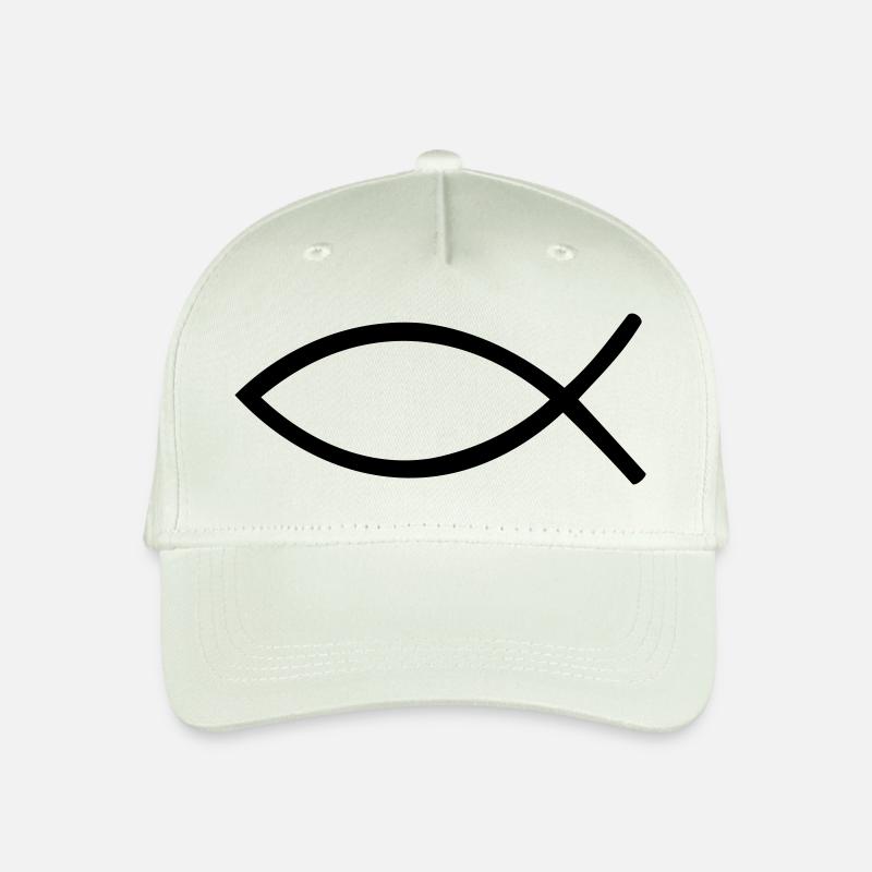 Jesus Fisch - Kinder Bio Basecap - Helles Mintgrün