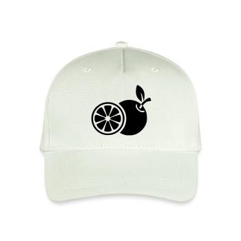 Orange Orangen Frucht Essen Lecker Früchte - Kinder Bio Basecap - Helles Mintgrün - Vorne