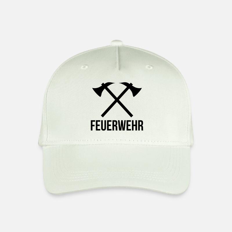 feuerwehr - Kinder Bio Basecap - Helles Mintgrün