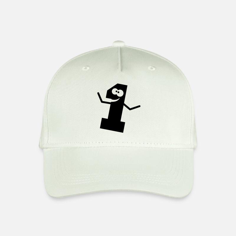 Bande dessinée drôle 1 un - Casquette de baseball bio Enfant - vert menthe clair