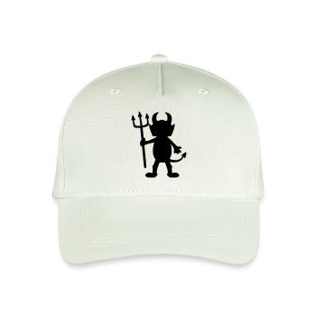 Devil man cartoon character - Organic Kids’ Baseball Cap - light mint green - Front