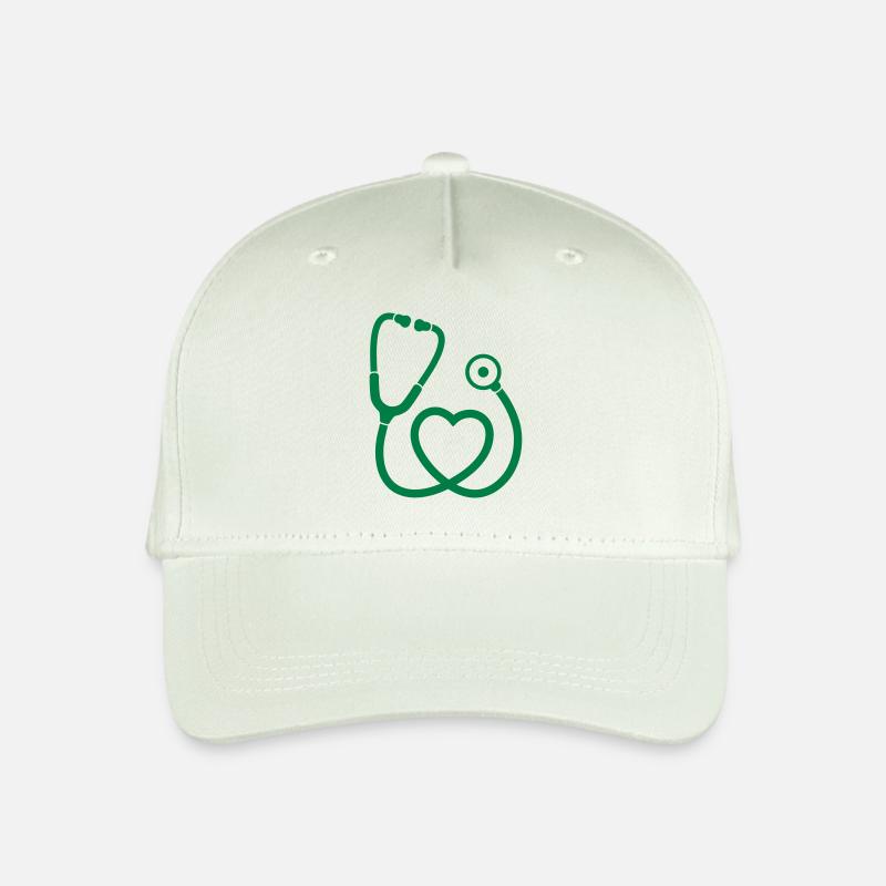 STETHOSKOP DOKTOR KRANKENHAUS - Kinder Bio Basecap - Helles Mintgrün
