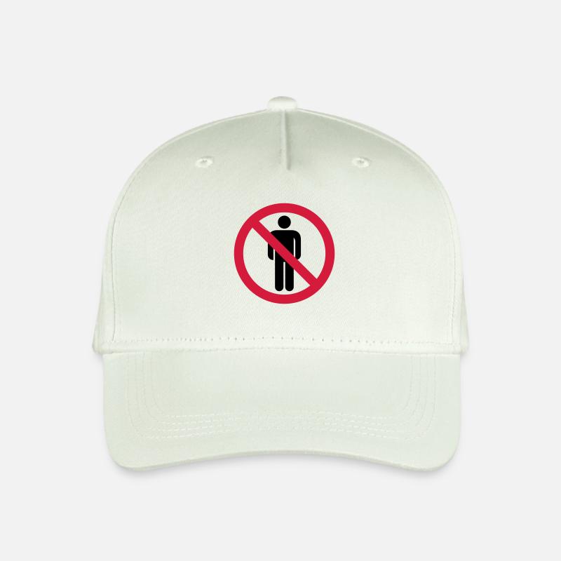 verboten dagegen hinweis schild hass menschen leut - Kinder Bio Basecap - Helles Mintgrün