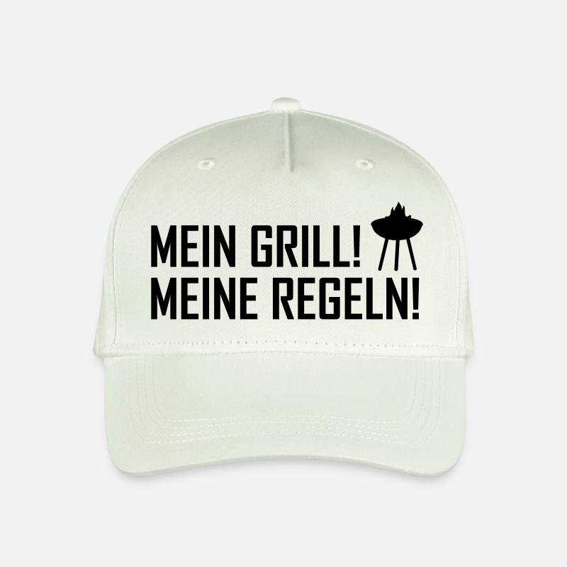 mein grill meine regeln - Kinder Bio Basecap - Helles Mintgrün