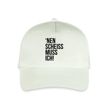 einen scheiss muss ich Spruch Sprüche Statement - Kinder Bio Basecap - Helles Mintgrün - Vorne