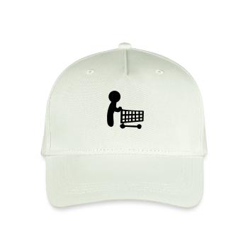 Einkaufen - Kinder Bio Basecap - Helles Mintgrün - Vorne