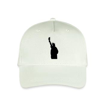 Freiheitsstatue Silhouette - Kinder Bio Basecap - Helles Mintgrün - Vorne