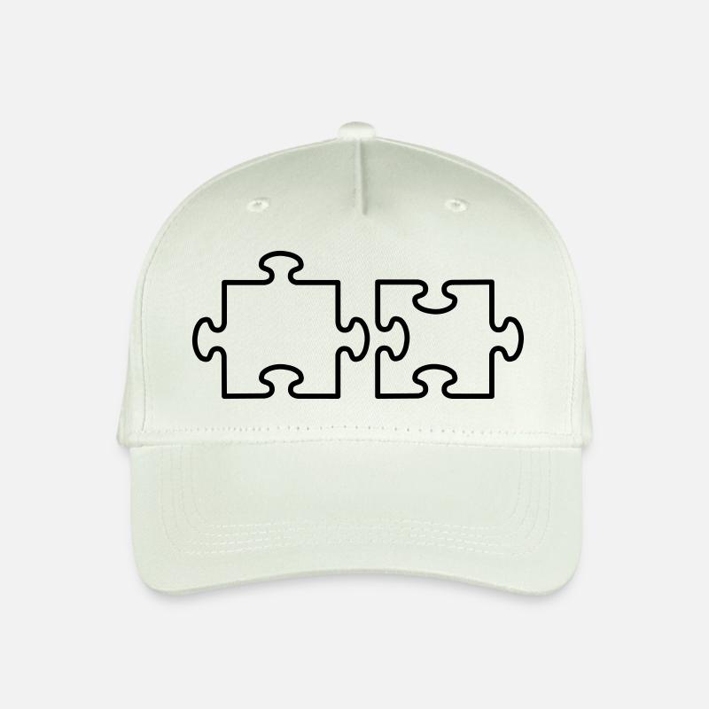 2 Puzzle Teile - Casquette de baseball bio Enfant - vert menthe clair