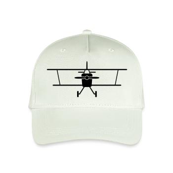 Flugzeug - Fliegen - Kinder Bio Basecap - Helles Mintgrün - Vorne
