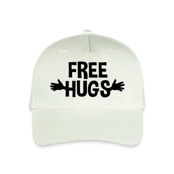 Free Hugs - Organic Kids’ Baseball Cap - light mint green - Front
