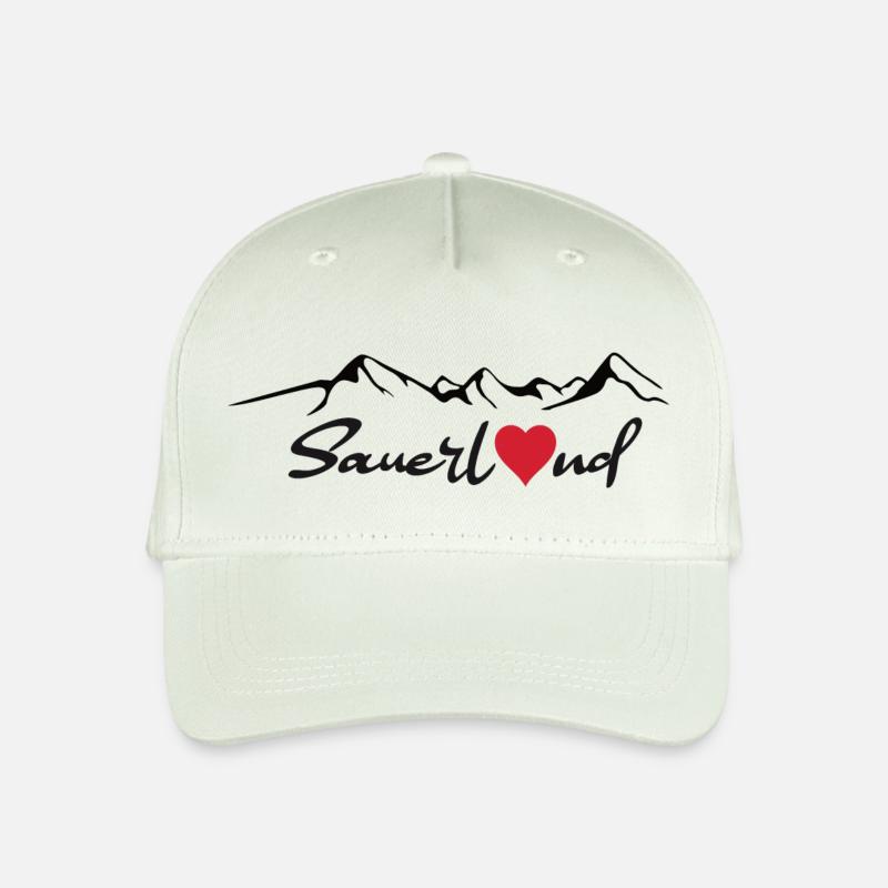 Sauerland Sticker - Organic Kids’ Baseball Cap - light mint green