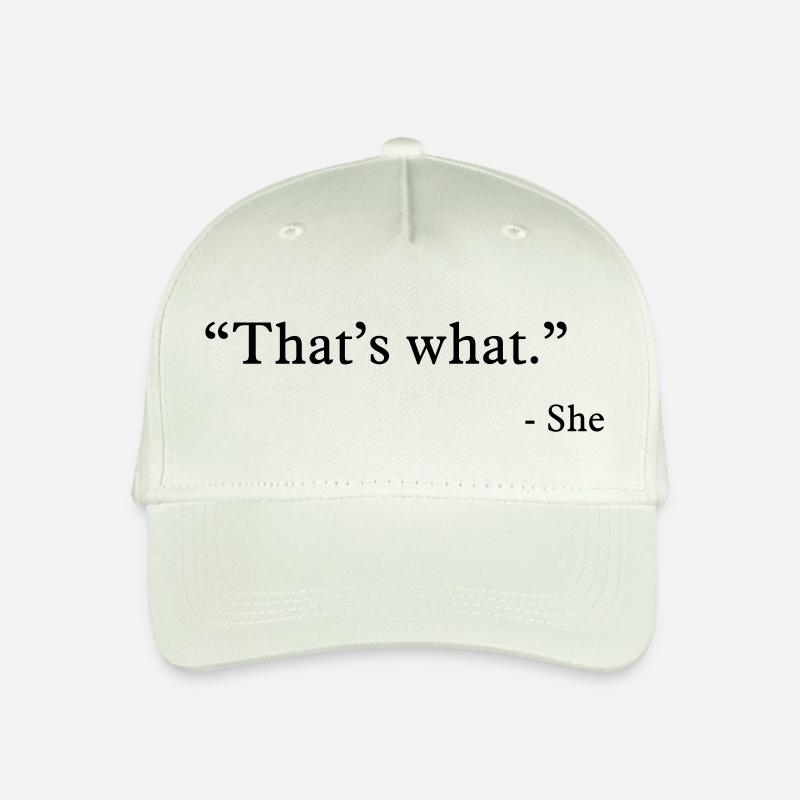 that's what she said - Kinder Bio Basecap - Helles Mintgrün