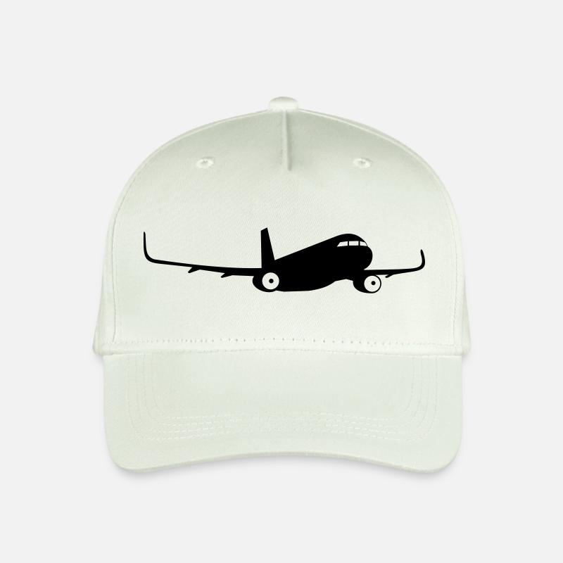 flugzeug - Kinder Bio Basecap - Helles Mintgrün