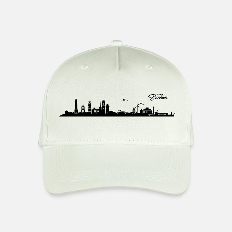 Borkumer Skyline - Kinder Bio Basecap - Helles Mintgrün