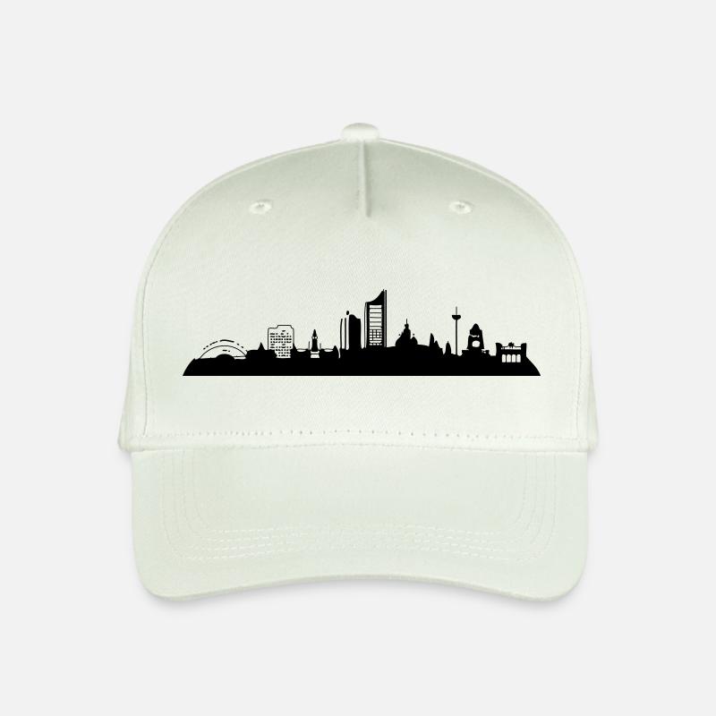 Leipzig Skyline - Kinder Bio Basecap - Helles Mintgrün