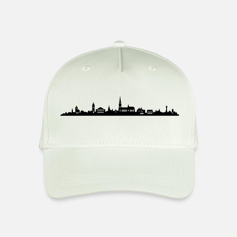 Skyline Freiburg - Kinder Bio Basecap - Helles Mintgrün