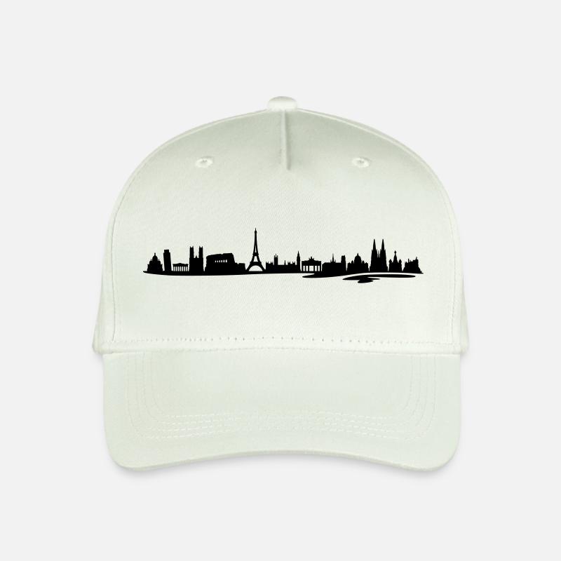 Skyline - Europa - Kinder Bio Basecap - Helles Mintgrün